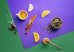 concept of healthy and tasty tea photo