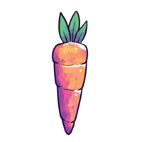 Lucky Carrot Whimsical Halloween Vegetable Charm png