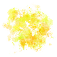 amarelo aguarela respingo fundo png