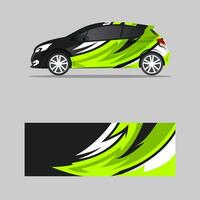 sport car decal wrapping grunge concept design vector