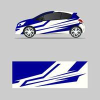 Car wrap decal graphics Abstract eagle stripe grunge racing and sport background vector