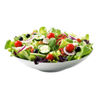 bord van groente salade, ai generatief png