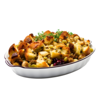 A bowl of stuffing, ai generative png