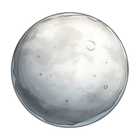 plein lune illustrations, ai génératif png