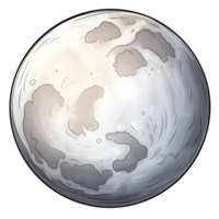 Full moon illustrations, ai generative png