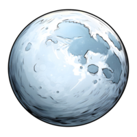 voll Mond Illustrationen, ai generativ png