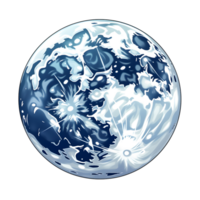 Full moon illustrations, ai generative png