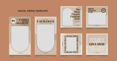 social media template banner blog fashion sale promotion vector