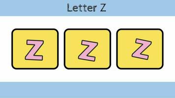 abc une à z alphabet apprentissage animer des gamins éducation vidéo. video