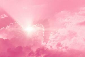 pink sky love lovely sweet pinky lady bright sunny skyscape for wedding postcard background photo