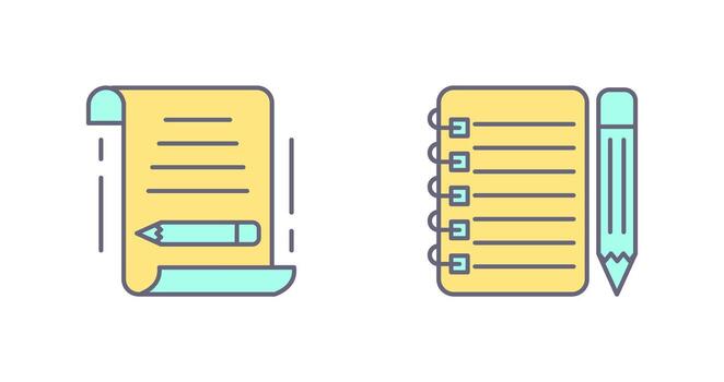 write and checklist Icon vector