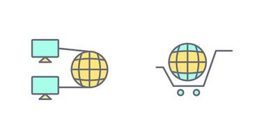 Internet Connectivity and Global Icon vector