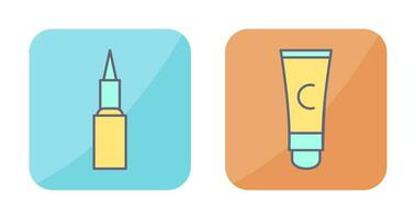 Kajal cosmetics and Conditioner  Icon vector