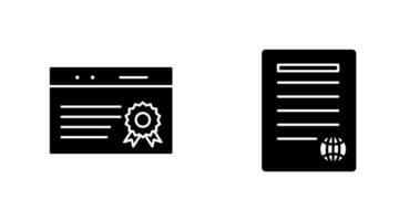 quality assurance and press release Icon vector