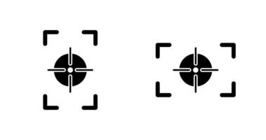 focus vertical and focus horizontal Icon vector