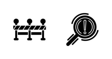 Roadblock and Problem Icon vector