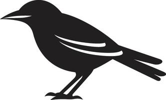 Minimalist Avian Icon Bird Majesty Insignia vector