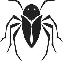 Elegant Black Aphid Symbol Iconic Vector Emblem Black Vector Aphid Icon A Mark of Distinction