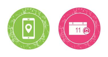 gps service and event management Icon vector