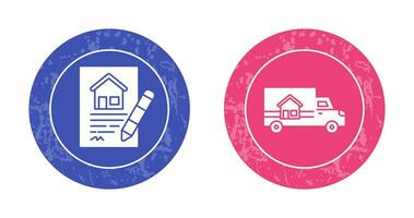 Contract and Delivery Icon vector