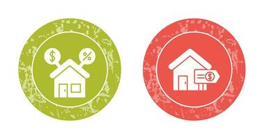 Mortgage and Sale Icon vector