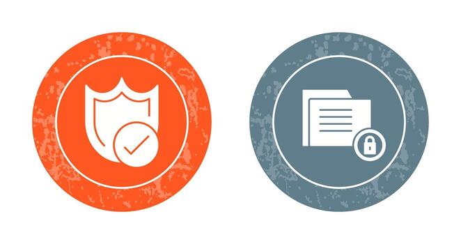 proteccion y datos seguridad icono vector