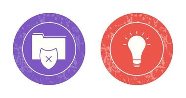 vulnerable folders and innovatives idea Icon vector