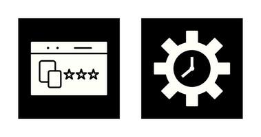 Website Promotion and Time Optimization Icon vector