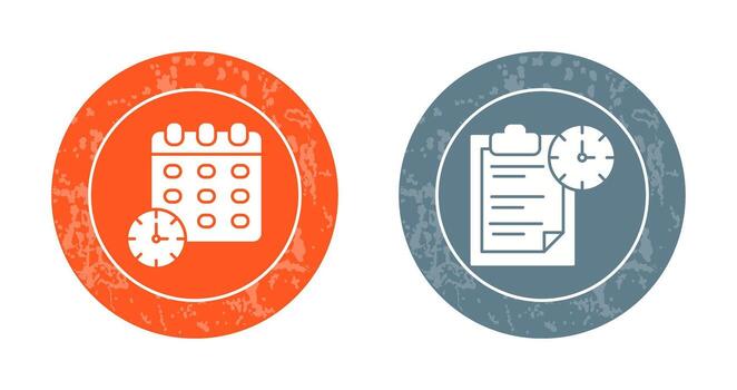 Deadline and Task Management Icon vector