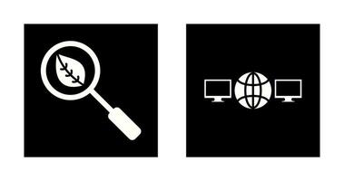 organic search and networks Icon vector