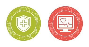 Protection and Plus Icon vector