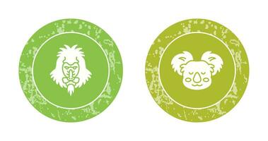 Mandrill and Koala Icon vector