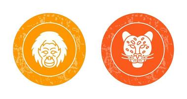 Orangutan and dangerous Icon vector