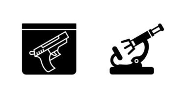 Trash and Magnipying Icon vector