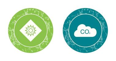 optical radiation And Carbon Dioxide  Icon vector