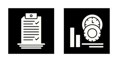 Check List and Performance Icon vector