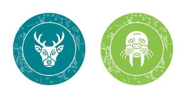 Deer and animal Icon vector