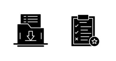Save List and Task List Icon vector