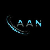 AAN letter logo creative design. AAN unique design. vector