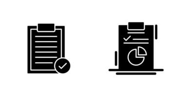 Selected and Diagram Icon vector