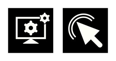 click and development tools Icon vector