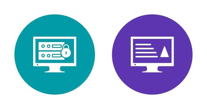 data security and content production Icon vector