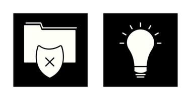 vulnerable folders and innovatives idea Icon vector