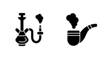 Hookah and Smoke Pipe Icon vector