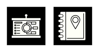 Presentation and Address Icon vector