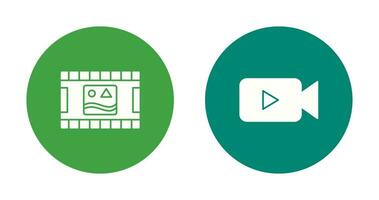 pictures reel and video Icon vector