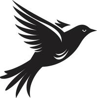 Dove Kingdom Emblem Raven Monarch Seal vector