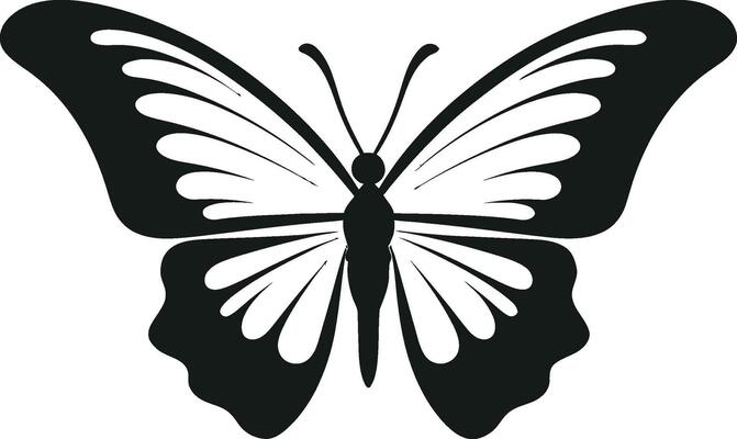 Inky Silhouette in the Skies Delicate Serenity Winged Beauty Vector Charm