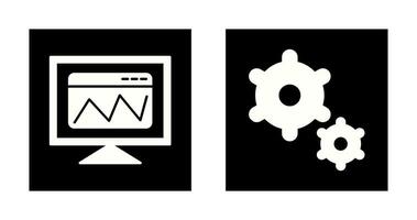 web analysis and preferences Icon vector