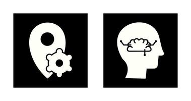 thinking and knowledge  Icon vector